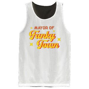 Mayor Of Funky Town 1970s Disco Funk 70s Retro Funk Mesh Reversible Basketball Jersey Tank