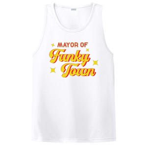 Mayor Of Funky Town 1970s Disco Funk 70s Retro Funk PosiCharge Competitor Tank