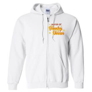 Mayor Of Funky Town 1970s Disco Funk 70s Retro Funk Full Zip Hoodie