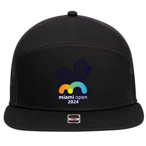 Miami Open Fever: Tennis Enthusiasts Exclusive 7 Panel Mesh Trucker Snapback Hat