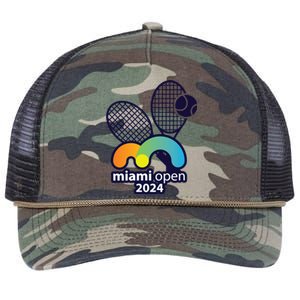 Miami Open Fever: Tennis Enthusiasts Exclusive Retro Rope Trucker Hat Cap