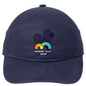 Miami Open Fever: Tennis Enthusiasts Exclusive 7-Panel Snapback Hat