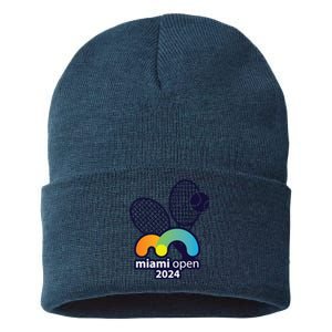 Miami Open Fever: Tennis Enthusiasts Exclusive Sustainable Knit Beanie