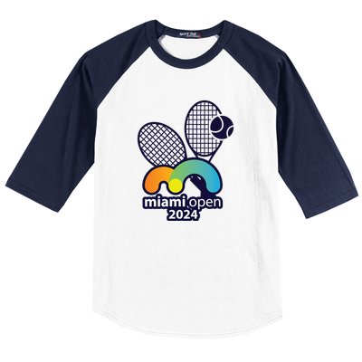 Miami Open Fever: Tennis Enthusiasts Exclusive Baseball Sleeve Shirt