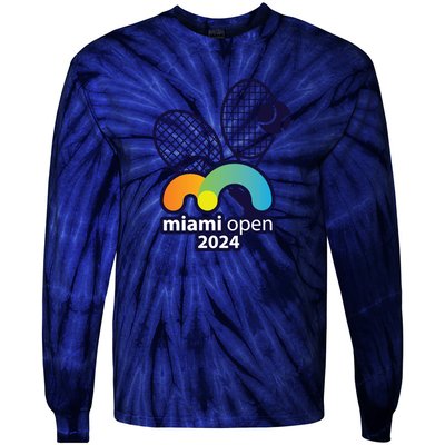 Miami Open Fever: Tennis Enthusiasts Exclusive Tie-Dye Long Sleeve Shirt