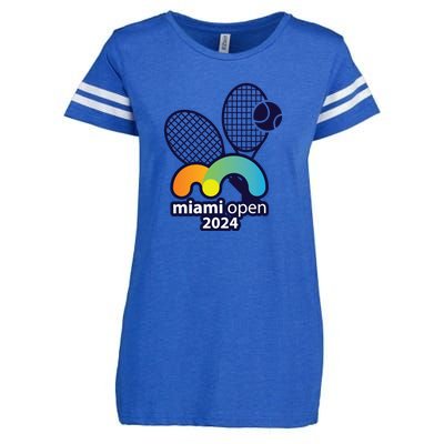 Miami Open Fever: Tennis Enthusiasts Exclusive Enza Ladies Jersey Football T-Shirt