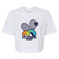 Miami Open Fever: Tennis Enthusiasts Exclusive Bella+Canvas Jersey Crop Tee