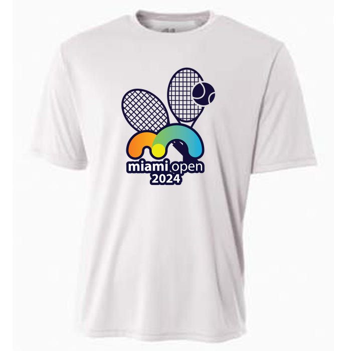 Miami Open Fever: Tennis Enthusiasts Exclusive Cooling Performance Crew T-Shirt