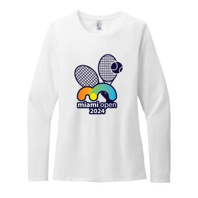 Miami Open Fever: Tennis Enthusiasts Exclusive Womens CVC Long Sleeve Shirt