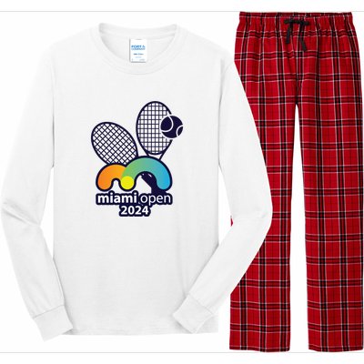 Miami Open Fever: Tennis Enthusiasts Exclusive Long Sleeve Pajama Set