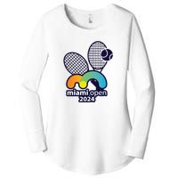 Miami Open Fever: Tennis Enthusiasts Exclusive Women's Perfect Tri Tunic Long Sleeve Shirt