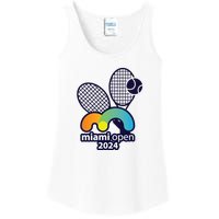 Miami Open Fever: Tennis Enthusiasts Exclusive Ladies Essential Tank