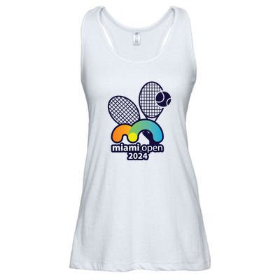 Miami Open Fever: Tennis Enthusiasts Exclusive Ladies Essential Flowy Tank