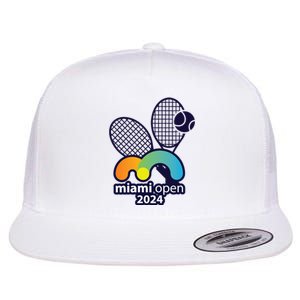 Miami Open Fever: Tennis Enthusiasts Exclusive Flat Bill Trucker Hat