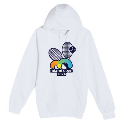 Miami Open Fever: Tennis Enthusiasts Exclusive Premium Pullover Hoodie