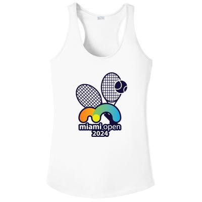 Miami Open Fever: Tennis Enthusiasts Exclusive Ladies PosiCharge Competitor Racerback Tank