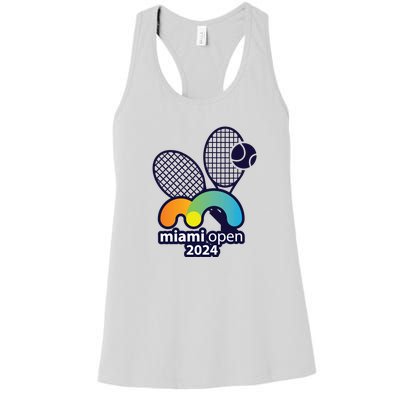 Miami Open Fever: Tennis Enthusiasts Exclusive Women's Racerback Tank