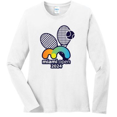 Miami Open Fever: Tennis Enthusiasts Exclusive Ladies Long Sleeve Shirt