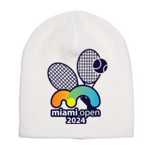 Miami Open Fever: Tennis Enthusiasts Exclusive Short Acrylic Beanie