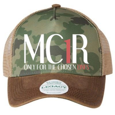 Mc1r Only For Chosen Ones Funny Redhead Legacy Tie Dye Trucker Hat