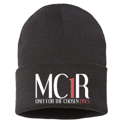 Mc1r Only For Chosen Ones Funny Redhead Sustainable Knit Beanie
