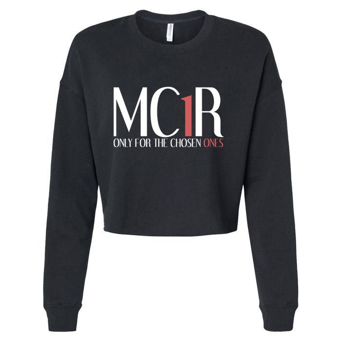 Mc1r Only For Chosen Ones Funny Redhead Cropped Pullover Crew