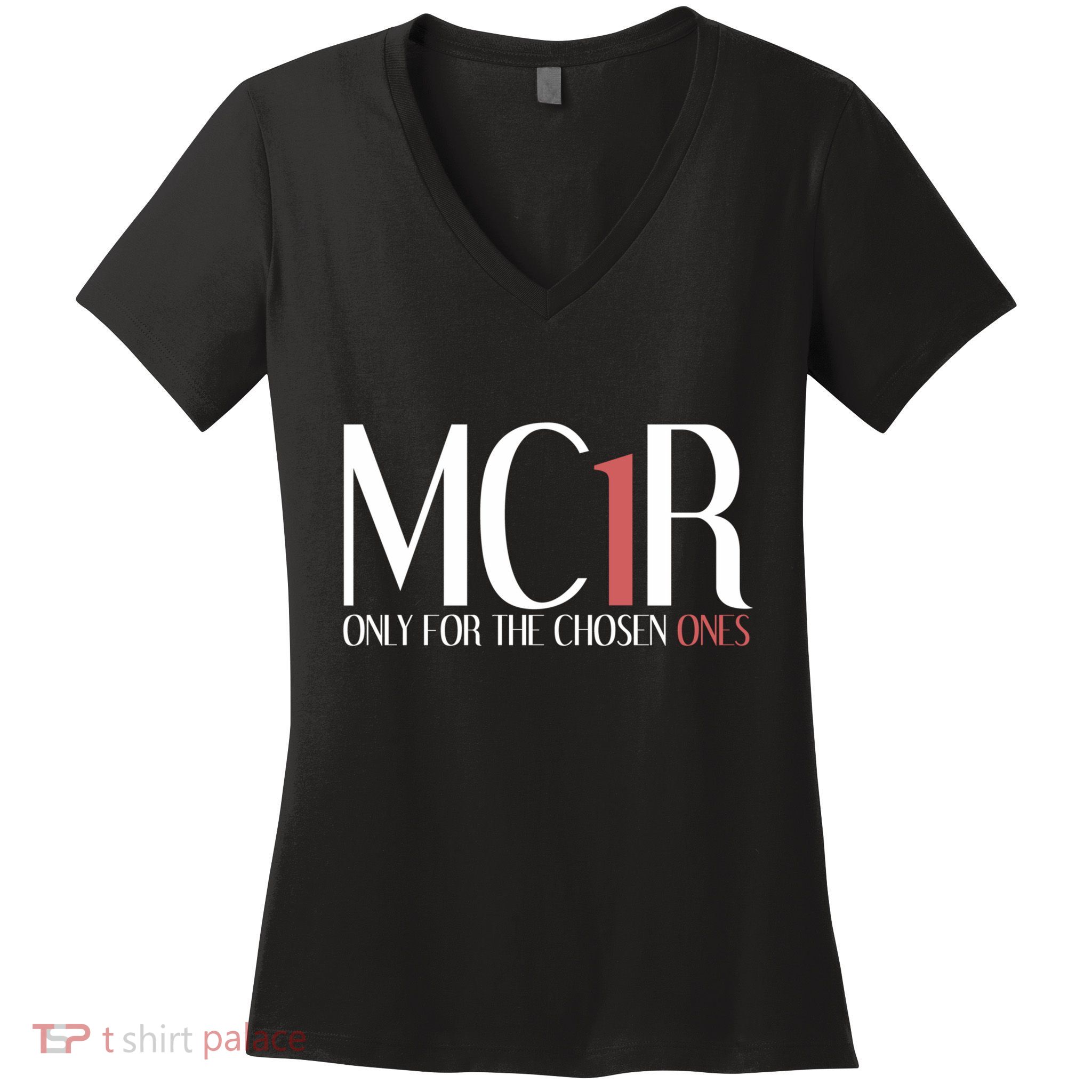 Mc1r Only For Chosen Ones Funny Redhead Women's V-Neck T-Shirt