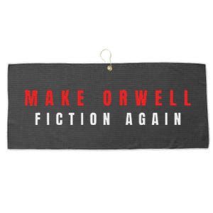 Make Orwell Fiction Again Trump Large Microfiber Waffle Golf Towel