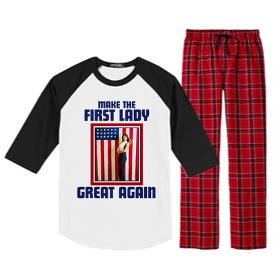 Make Our First Lady Great Again Melania Trump Raglan Sleeve Pajama Set