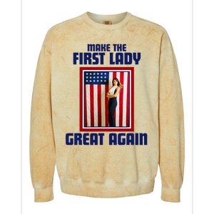 Make Our First Lady Great Again Melania Trump Colorblast Crewneck Sweatshirt