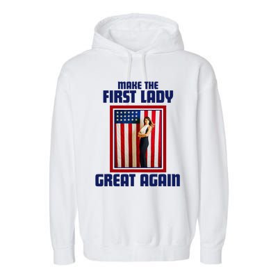 Make Our First Lady Great Again Melania Trump Garment-Dyed Fleece Hoodie