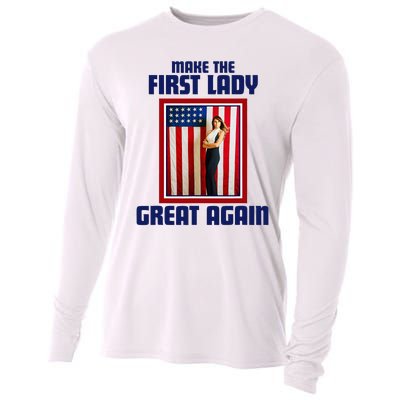 Make Our First Lady Great Again Melania Trump Cooling Performance Long Sleeve Crew