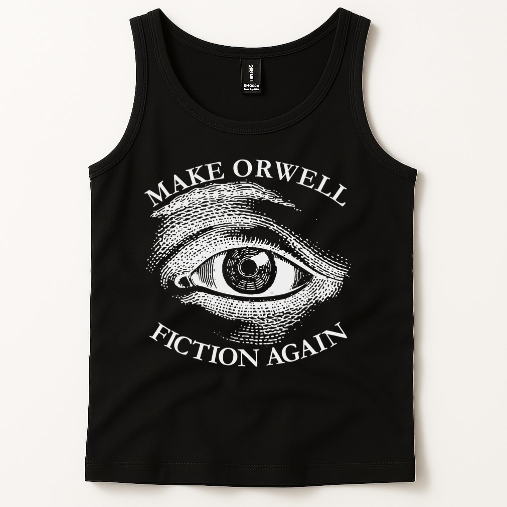 Make Orwell Fiction Again Libertarian Orwellian 1984 Orwell Tank Top