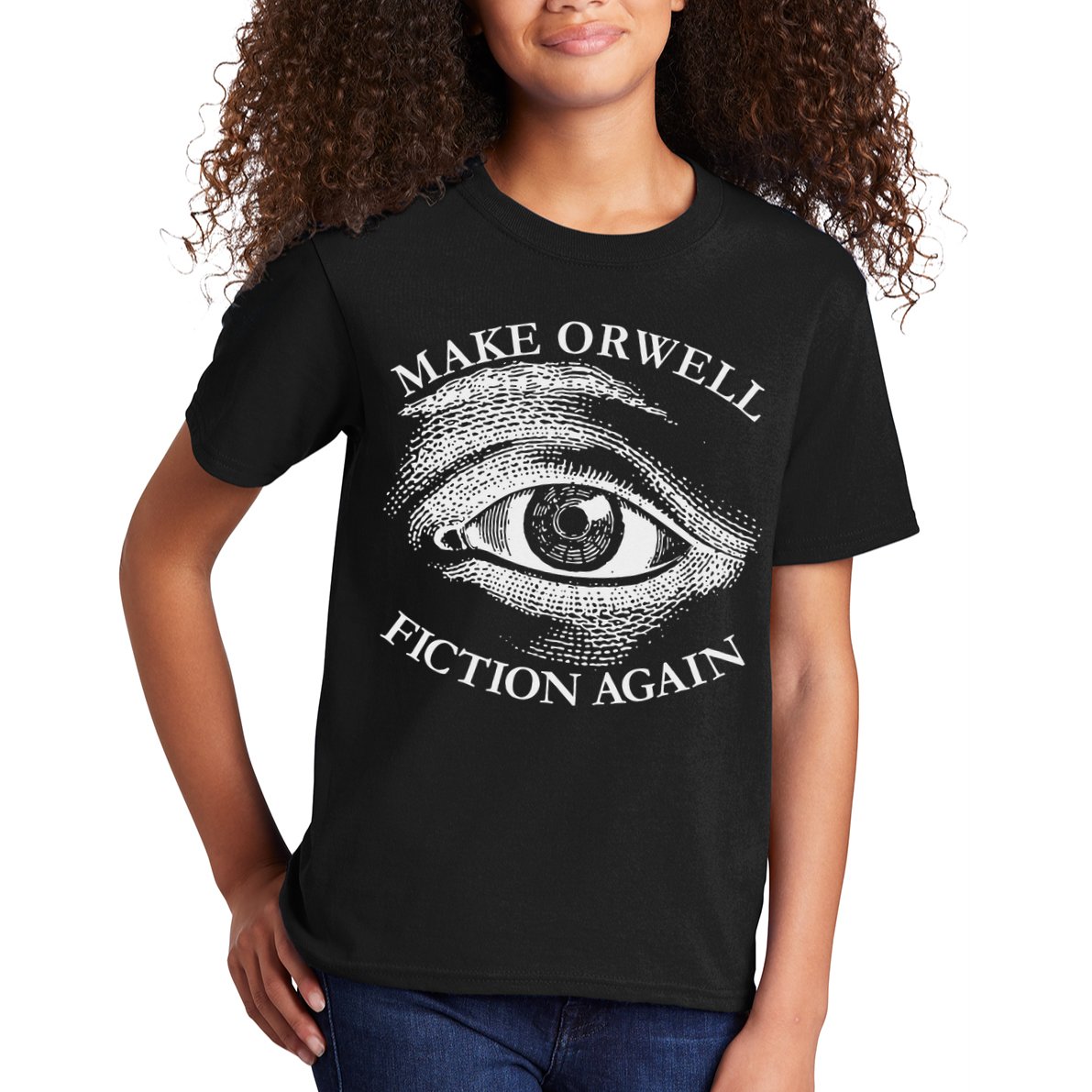 Make Orwell Fiction Again Libertarian Orwellian 1984 Orwell Kids T-Shirt
