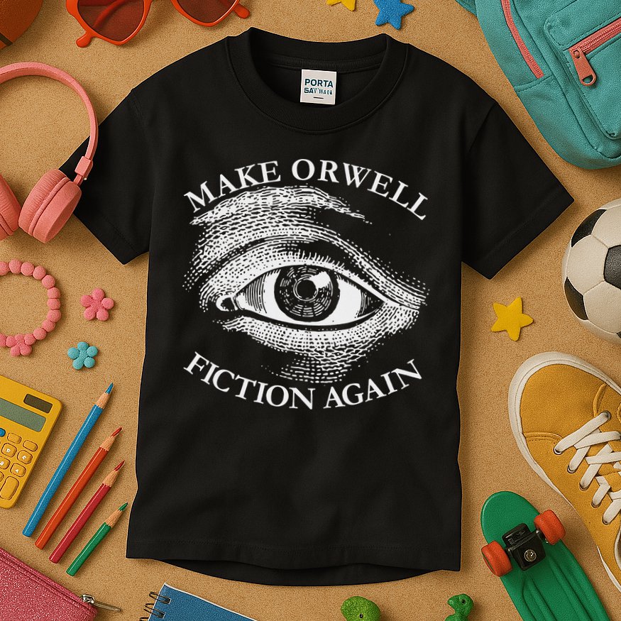 Make Orwell Fiction Again Libertarian Orwellian 1984 Orwell Kids T-Shirt