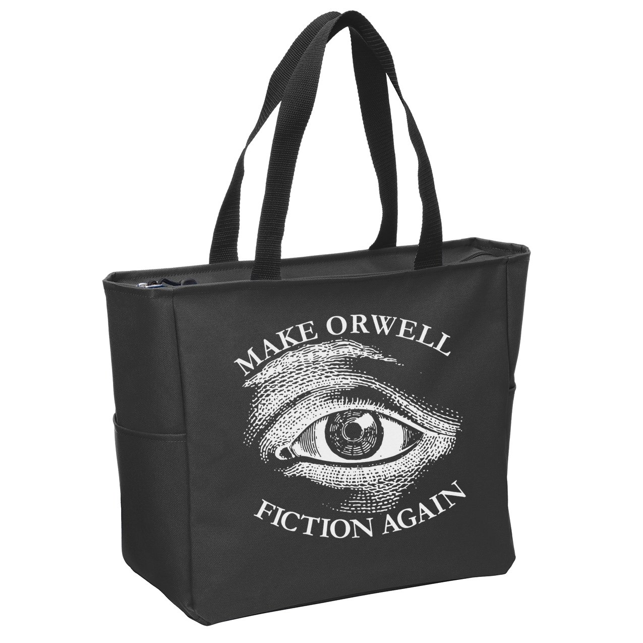 Make Orwell Fiction Again Libertarian Orwellian 1984 Orwell Zip Tote Bag