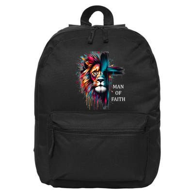 Man Of Faith Lion Jesus Christ Design 16 in Basic Backpack