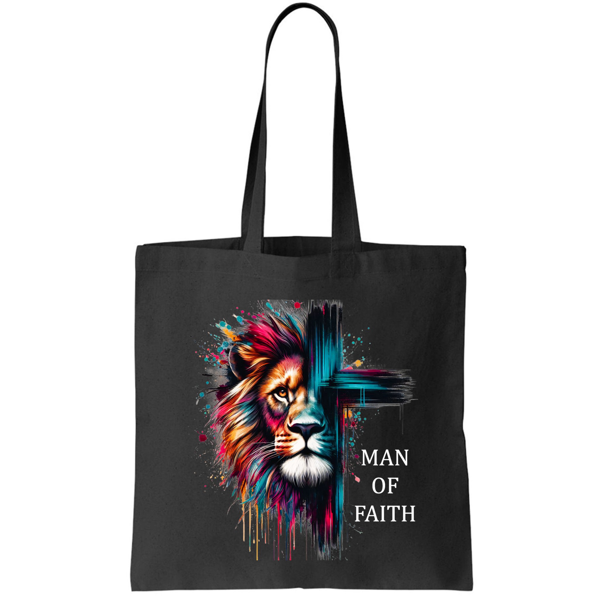 Man Of Faith Lion Jesus Christ Design Bag