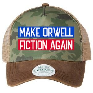 Make Orwell Fiction Again Libertarian Orwellian 1984 Orwell Legacy Tie Dye Trucker Hat