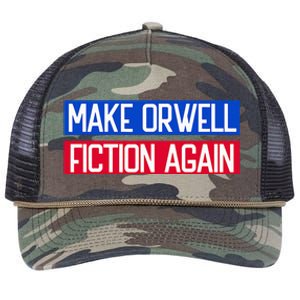 Make Orwell Fiction Again Libertarian Orwellian 1984 Orwell Retro Rope Trucker Hat Cap