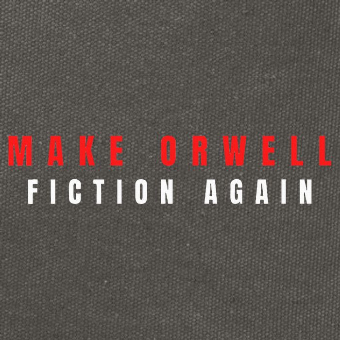Make Orwell Fiction Again Trump Cotton Canvas Backpack
