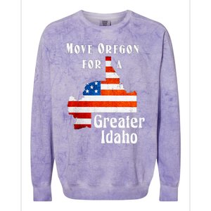 Move Oregon For A Greater Idaho Colorblast Crewneck Sweatshirt