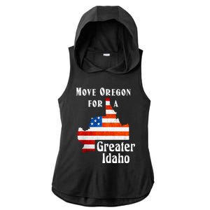 Move Oregon For A Greater Idaho Ladies PosiCharge Tri-Blend Wicking Draft Hoodie Tank