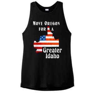 Move Oregon For A Greater Idaho Ladies PosiCharge Tri-Blend Wicking Tank