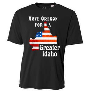 Move Oregon For A Greater Idaho Cooling Performance Crew T-Shirt