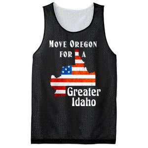 Move Oregon For A Greater Idaho Mesh Reversible Basketball Jersey Tank