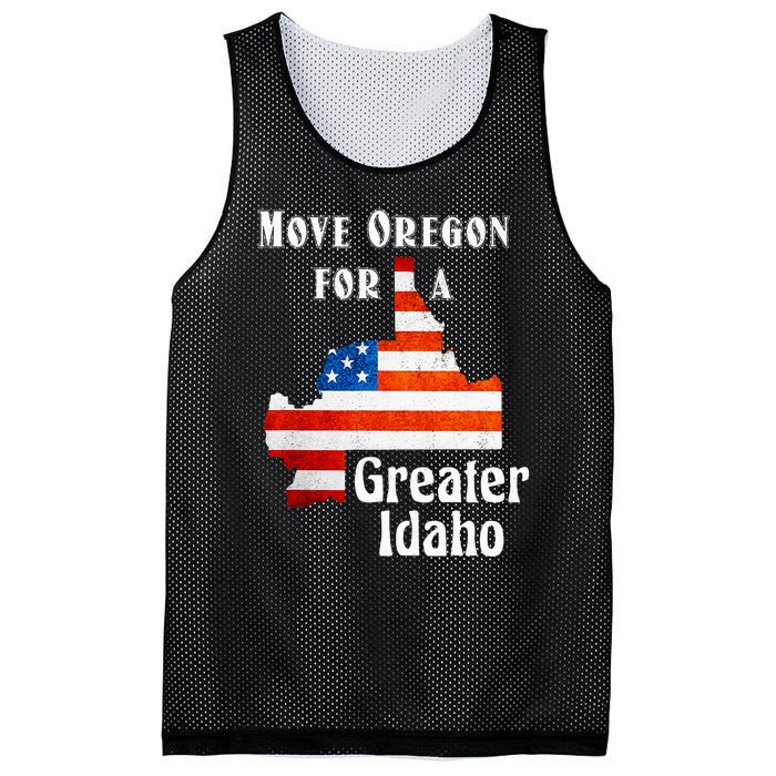 Move Oregon For A Greater Idaho Mesh Reversible Basketball Jersey Tank