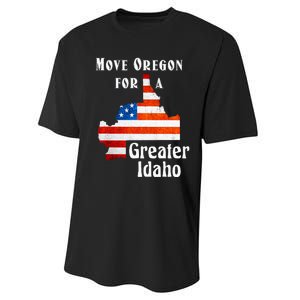 Move Oregon For A Greater Idaho Performance Sprint T-Shirt