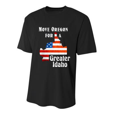 Move Oregon For A Greater Idaho Youth Performance Sprint T-Shirt