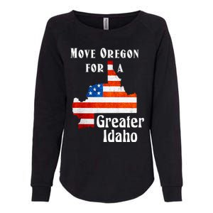 Move Oregon For A Greater Idaho Womens California Wash Sweatshirt